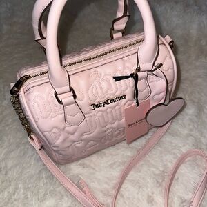 Juicy Couture Light Pink Satchel with Heart Charm